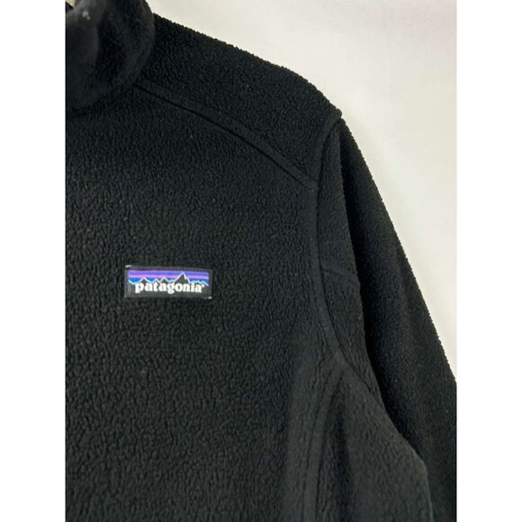 Patagonia Synchilla Women's Size Medium Sweater Fleece Black Full Zip Jacket - Picture 11 of 15